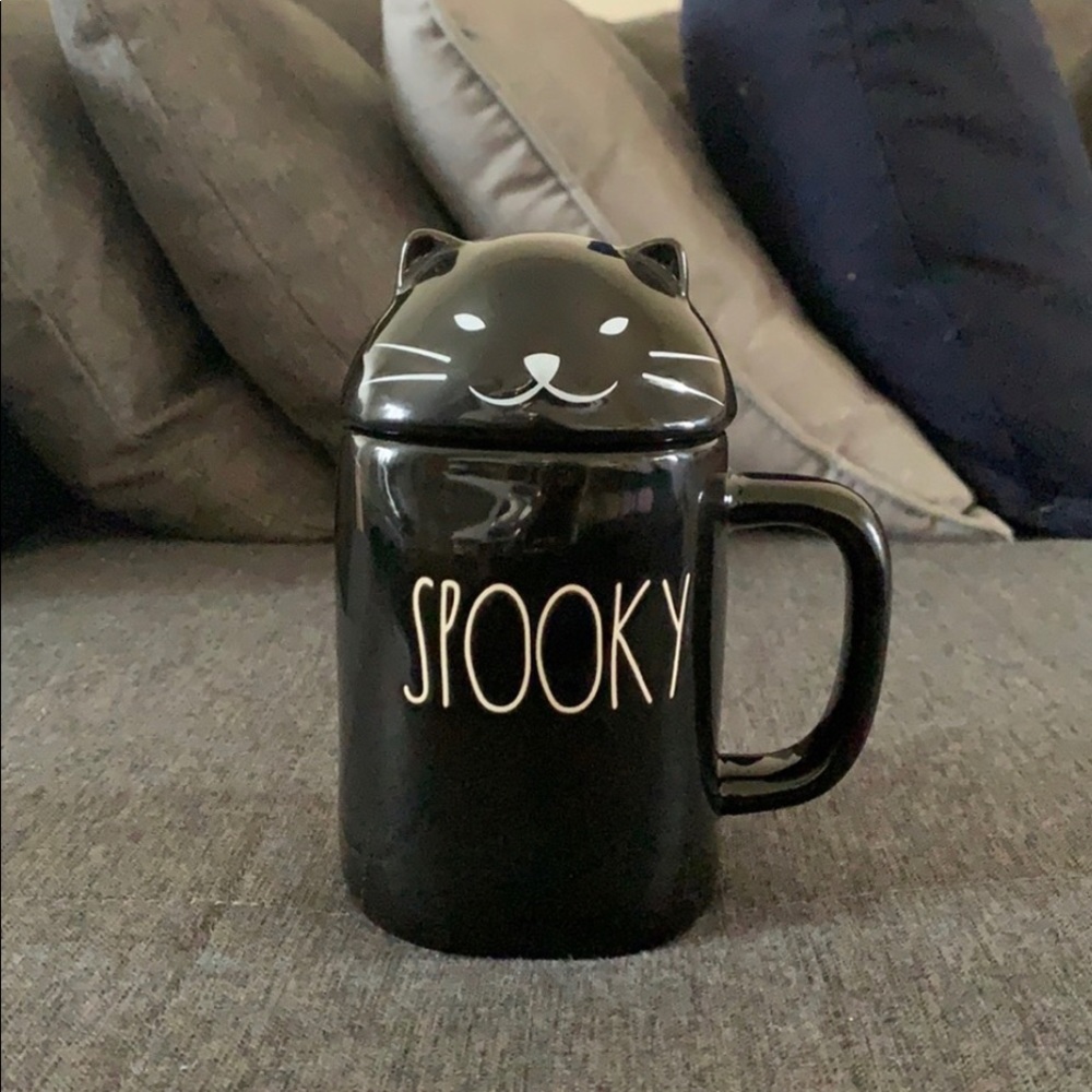 Rae Dunn SPOOKY Halloween Mug Black